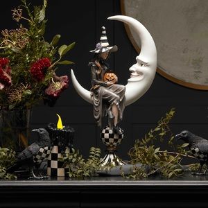 New! Mackenzie Childs spellbound witch in moon! She is sold out everywhere